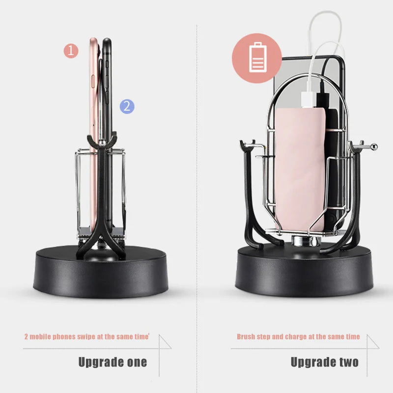 Automatic Phone Swing Device – Step Counter Wiggler & Mobile Holder for Easy Setup