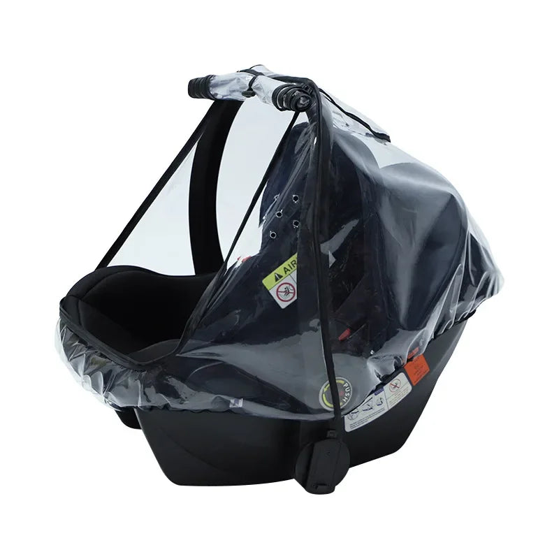 Baby Safety Seat Windproof Rain Cover Dustproof Transparent EVA Stroller Baby Carriage Rain Cover Dust Cover Mosquito Net