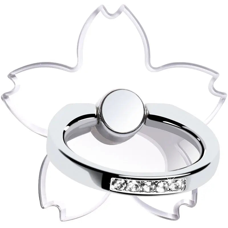 360° Rotatable Phone Ring – Sleek Clear Design for iPhone & Android