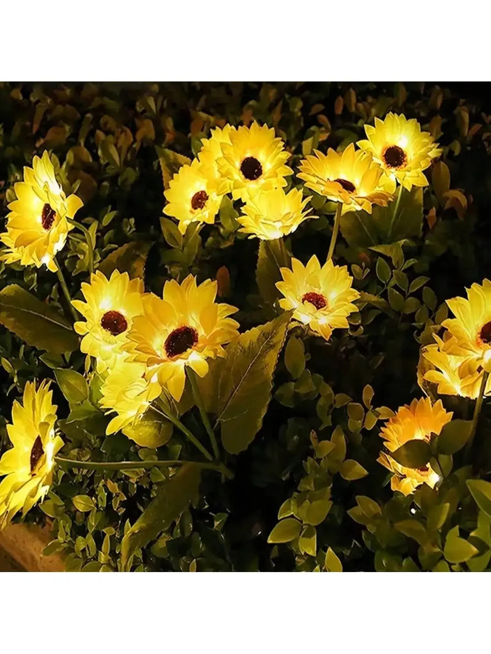 Eco-Friendly Solar Sunflower Lights – Illuminate Your Garden with Style!