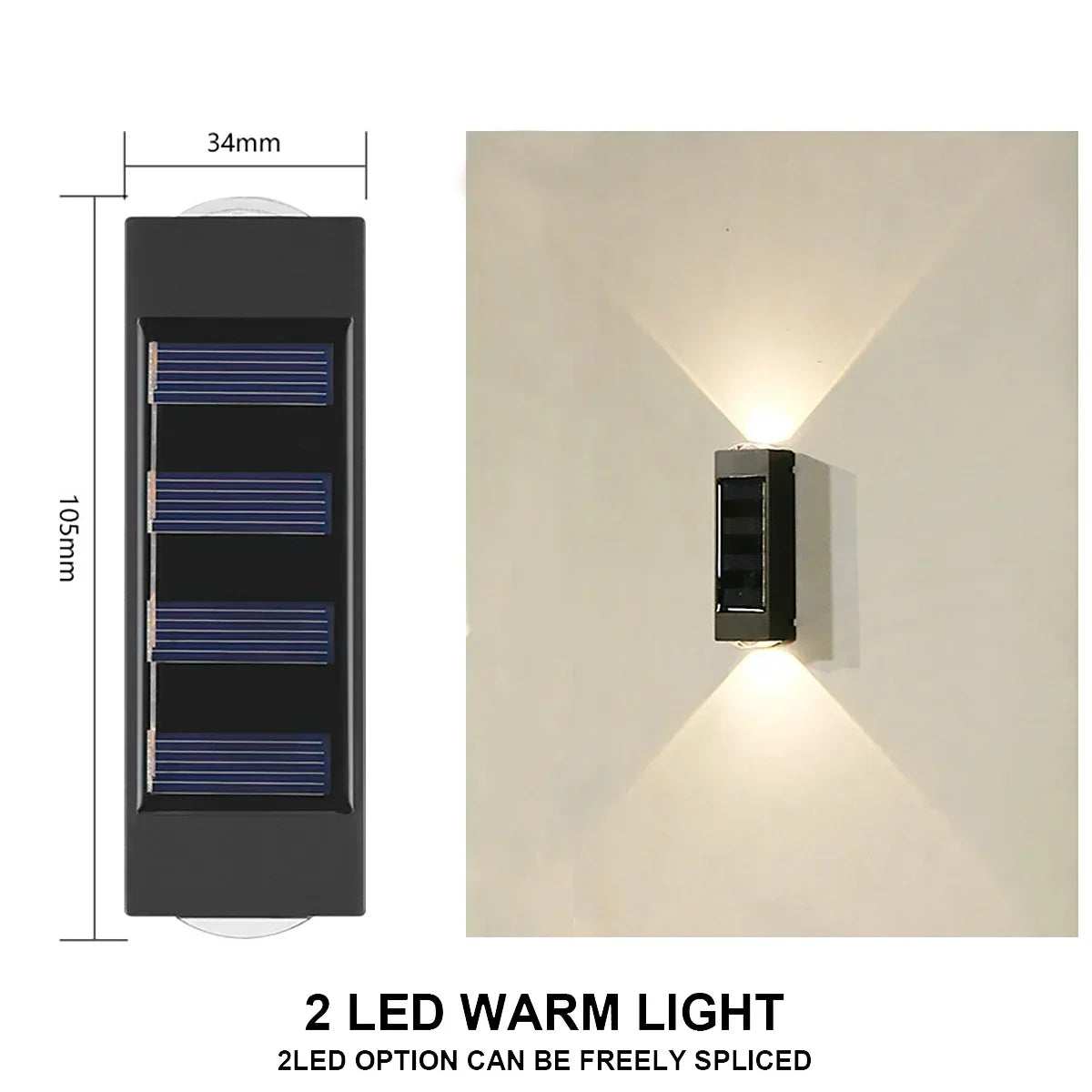 Modern Solar Wall Lamp – Brighten Your Garden, Patio & Yard with Style