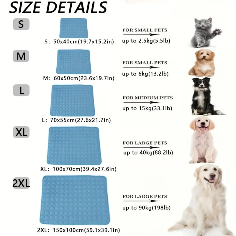 Extra Large Dog Cooling Mat for Summer – Durable Pet Ice Pad