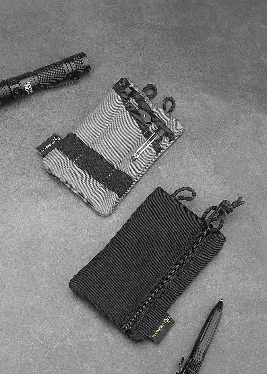 Kosibate Tactical EDC Molle Pouch Mini Wallet Card Key Belt Waist Pack Camping Hiking Hunting Outdoor Coin Purse