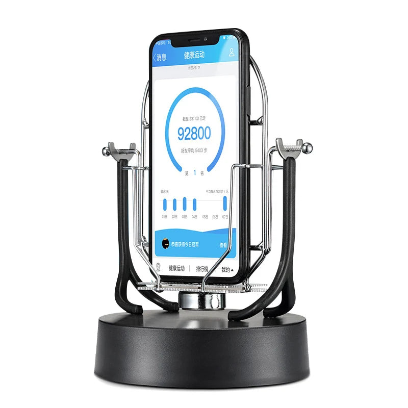 Single Phone Swing Device Automatic Shake Wiggler Step Earning Mobile Phone Holder Support Desk Bracket Smartphone Stand