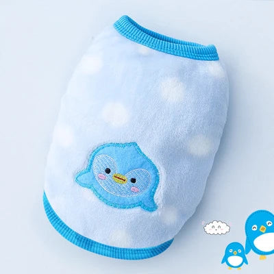 Cute Dog / Cat Clothes Winter Vest For Small Dogs Cats Warm Pets Sweater Soft Flannel Puppy Puffer Jacket Dog Accessories Supplies Xxs