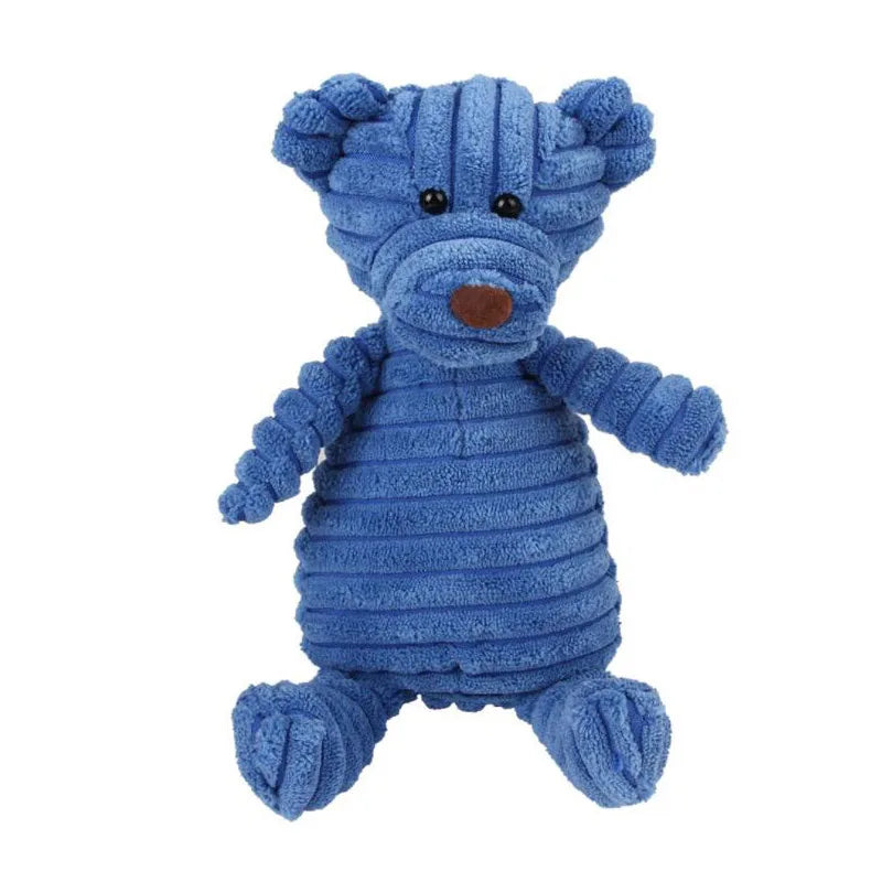 Bite-Resistant Plush Animal Squeaky Toy – Perfect for Small & Large Dogs!
