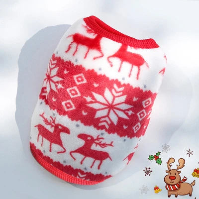 Cute Dog / Cat Clothes Winter Vest For Small Dogs Cats Warm Pets Sweater Soft Flannel Puppy Puffer Jacket Dog Accessories Supplies Xxs
