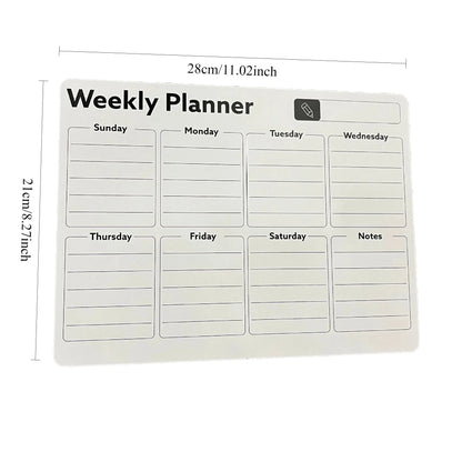 A refrigerator magnet ,monthly and weekly planner, magnetic calendar sticker, soft magnetic note sticker, message board