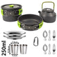 Camping Cooking set Camping Cookware Travel Tableware Outdoor Picnic Set Teapot For 2-3 Peaple Non-stick pots assorted sets