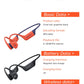 POLVCDG bone conduction swimming earphones IPX8 waterproof 32GB memory Bluetooth 5.4 silicone material 2025 new product x16