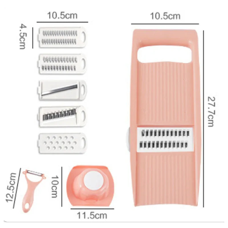 Multifunctional Vegetable & Fruit Slicer - Potato Shredder & Grater with Handle!