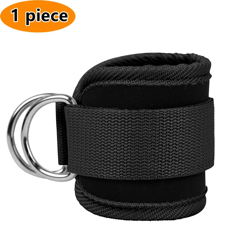 Adjustable D-Ring Ankle & Wrist Cuffs for Targeted Leg and Glute Training