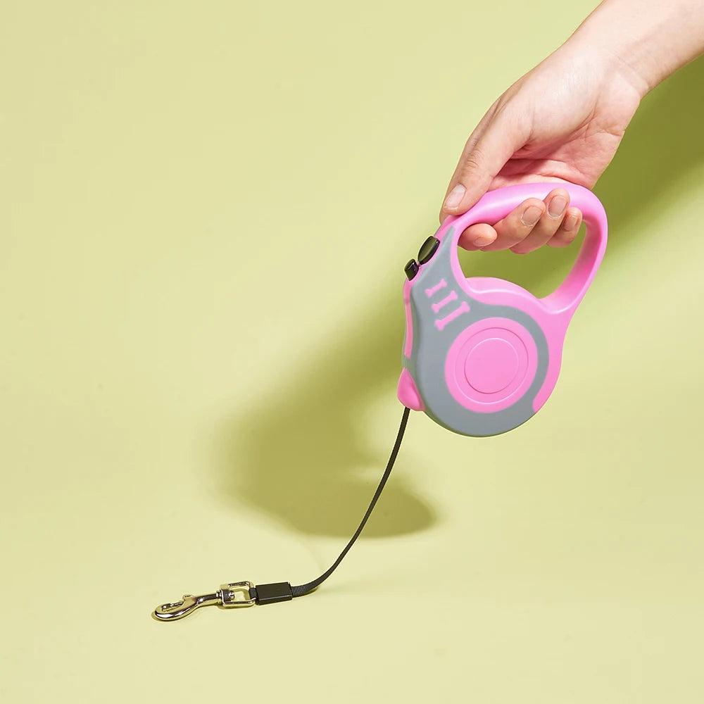 3m/5m Automatic Retractable Dog Leash – Durable Nylon for Small Dogs & Cat
