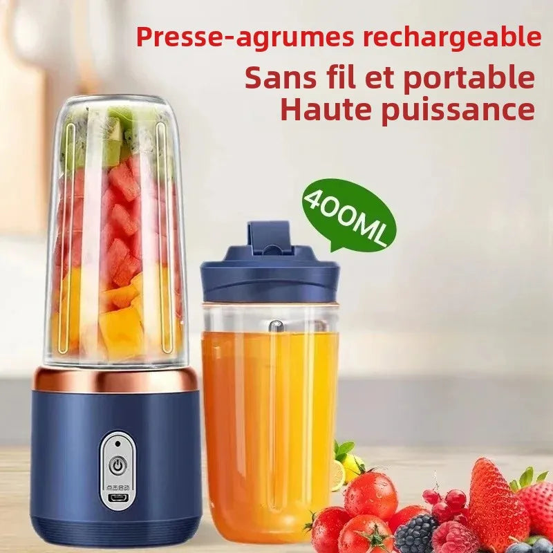 400ml Portable USB Blender – Electric Travel Juicer for Smoothies & Milkshake