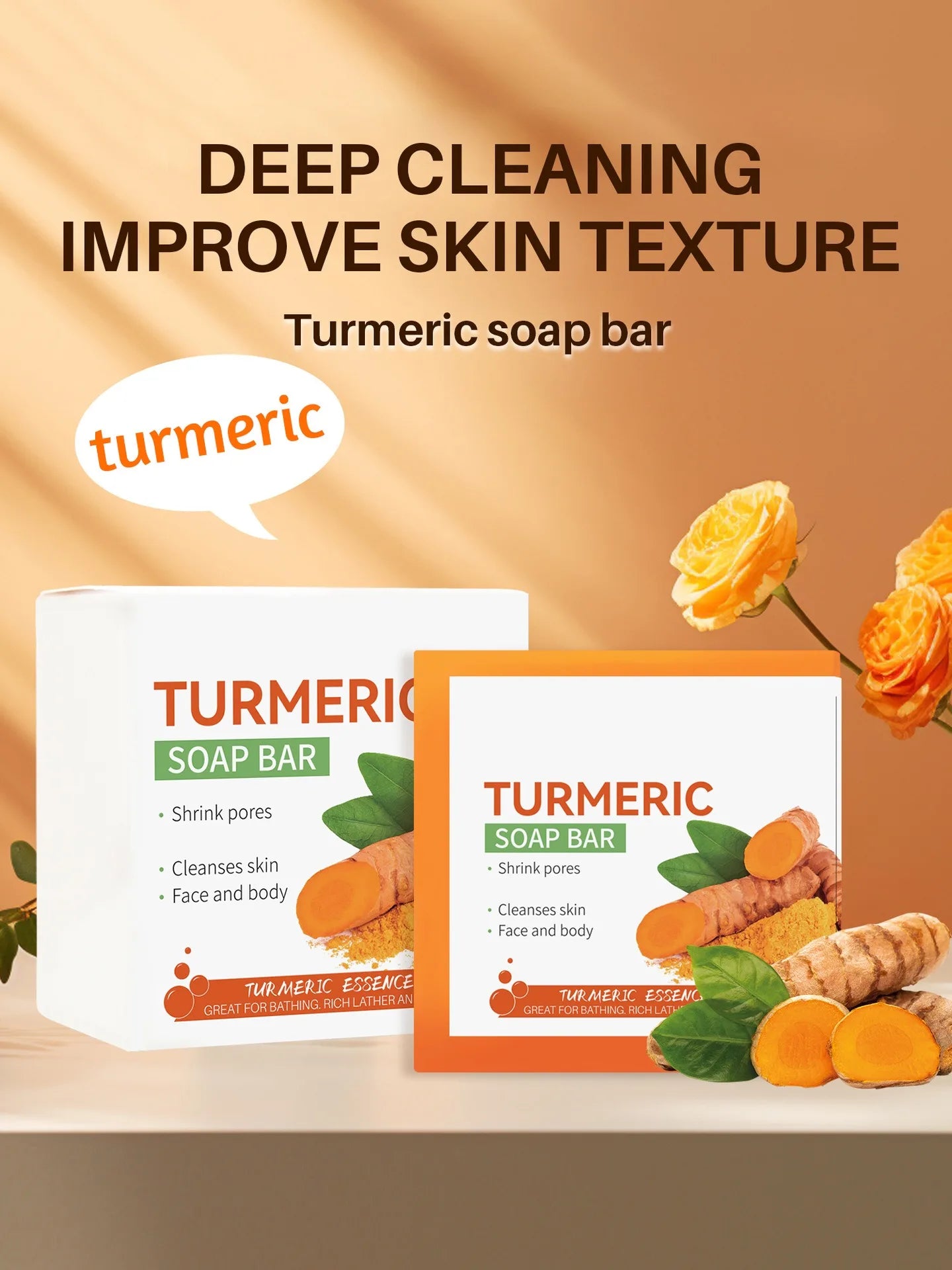Handmade Turmeric Soap – Brightening & Underarm Lightening