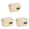 Outdoor Tissue Case Desktop Napkin Paper Storage Box Portable 1.1L Camping Picnic Seasoning Bottle Organizer Sundries Bucket