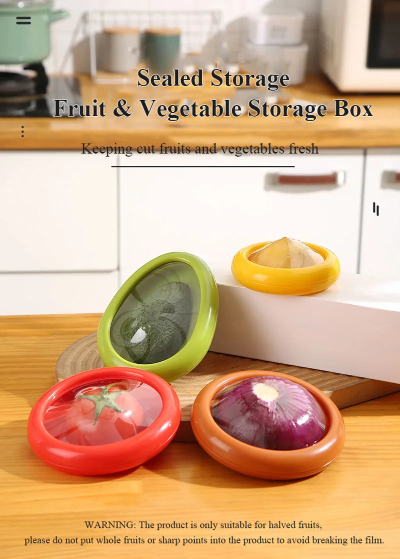 Airtight Fresh Storage Box for Fruits & Veggies - Reusable & Transparent!