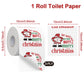 Christmas Toilet Roll Paper Happy 2026 New Year Christmas Supplies Xmas Tissue Roll Napkin Kitchen Tool Home Decoration New Year