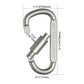 4-6PCS Carabiner Set For Key Camping Survival EDC Outdoor Keychain Clip  Alloy Aluminum Tactical Caribiner Hook Karabiners