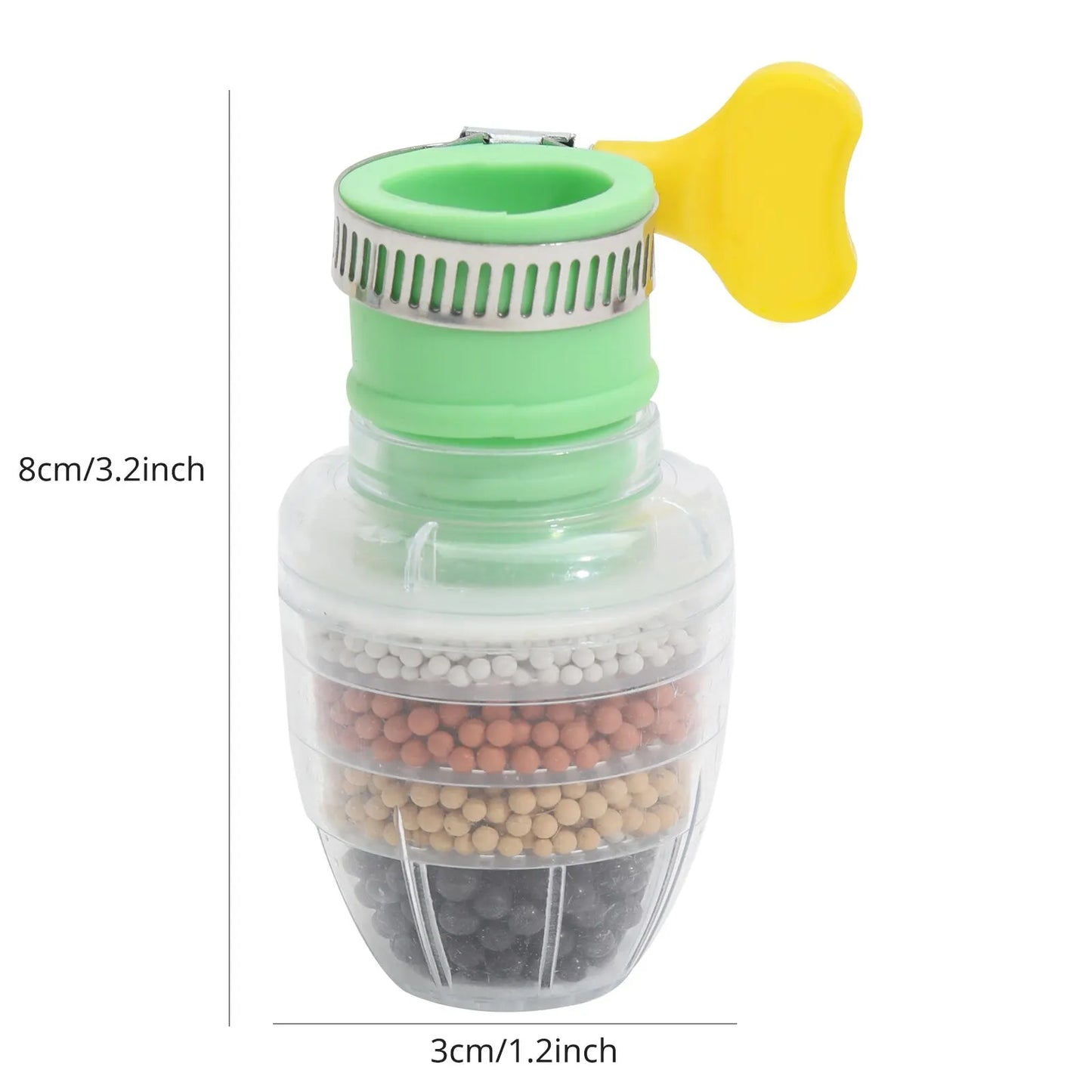 6-Layer Kitchen Tap Water Filter - Coconut Charcoal Purifier for Clean Drinking Water!