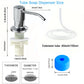 Stainless steel kitchen sink liquid soap dispenser (350ML / 500ML) — pump mount, hand-press design. 🧼