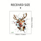 3D Reindeer Break-Through Wall Decal, Vinyl Christmas Wall Stickers, Removable Holiday Decor for Home and Living Spaces