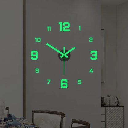Transform Your Space: 3D Luminous Frameless DIY Wall Clock