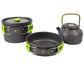 Camping Cooking set Camping Cookware Travel Tableware Outdoor Picnic Set Teapot For 2-3 Peaple Non-stick pots assorted sets