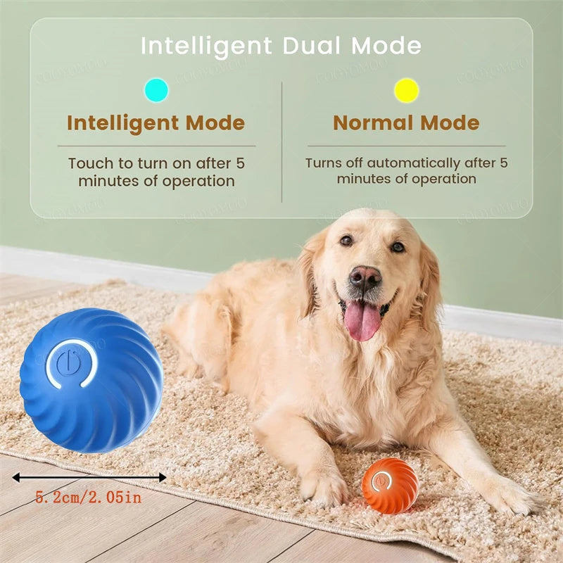 Smart Dog / Cat Toy Ball Electronic Interactive Pet Toy Moving Ball USB Automatic Moving Bouncing for Puppy Birthday Gift Cat Products