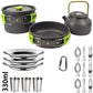 Camping Cooking set Camping Cookware Travel Tableware Outdoor Picnic Set Teapot For 2-3 Peaple Non-stick pots assorted sets