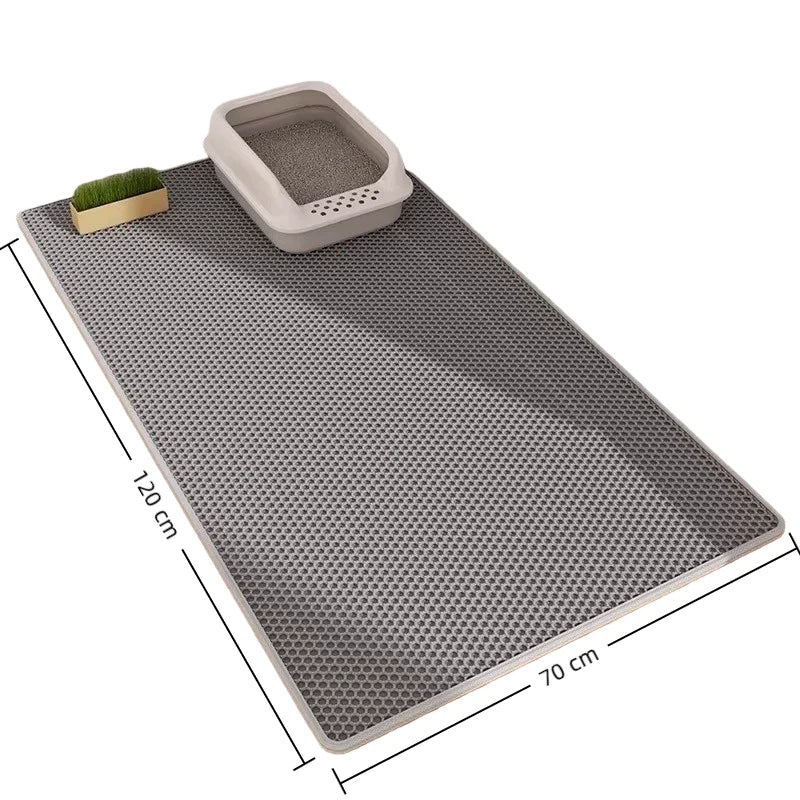 Cat Litter Mat – Double Layer, Non-Slip, Waterproof