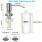 Stainless steel kitchen sink liquid soap dispenser (350ML / 500ML) — pump mount, hand-press design. 🧼