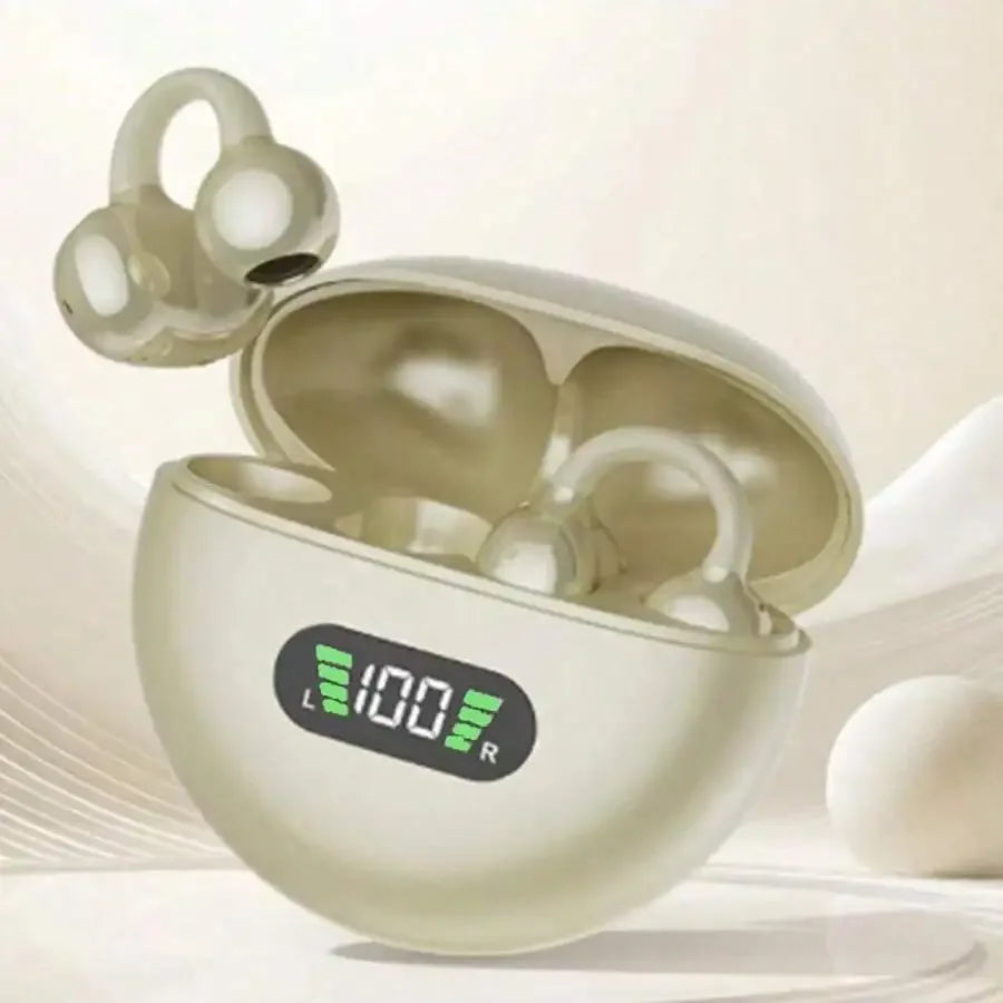 Open-Ear Wireless Earbuds | BT 5.3 & Digital Battery Display