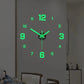 Transform Your Space: 3D Luminous Frameless DIY Wall Clock