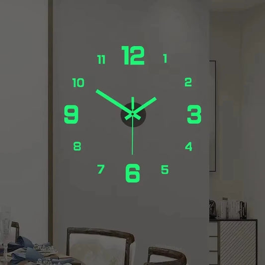 Transform Your Space: 3D Luminous Frameless DIY Wall Clock