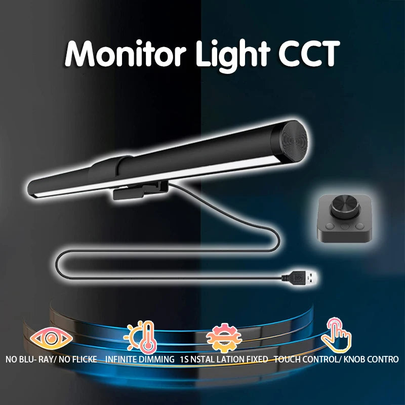 GB LED Monitor Light Bar: Dimmable Atmosphere Lamp for Work & Gaming