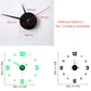 Transform Your Space: 3D Luminous Frameless DIY Wall Clock