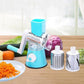 3-in-1 Manual Vegetable Slicer & Shredder – Perfect for Grating Cheese, Nuts & More!