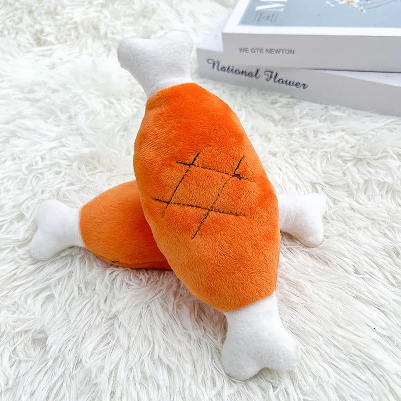 Bite-Resistant Plush Duck Toy - Sound Relief for Small & Large Dogs!