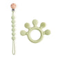 Food-Grade Silicone Teether Ring - Safe Sensory Toy for Babies 0-12 Months!