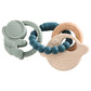Food-Grade Silicone Teether Ring - Safe Sensory Toy for Babies 0-12 Months!