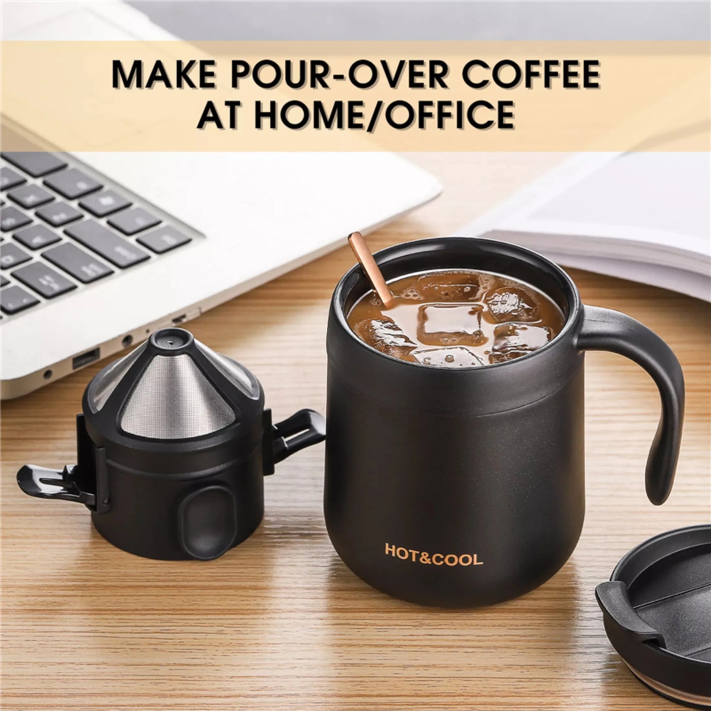 304 Stainless Steel Portable Coffee & Tea Dripper Set