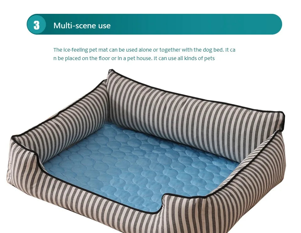 Extra Large Dog Cooling Mat for Summer – Durable Pet Ice Pad