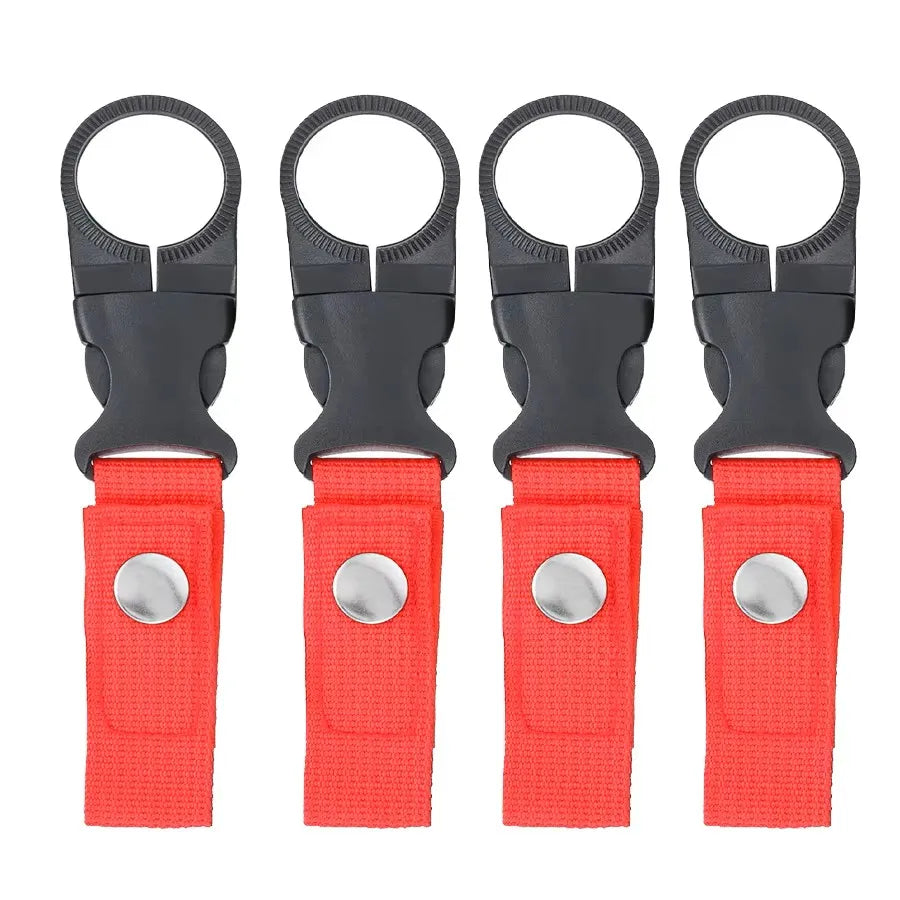 Webbing Buckle Hook Water Bottle Holder Clip Outdoor Nylon EDC Climb Carabiner Belt Backpack Hanger Camp Carabiner Belt Clip