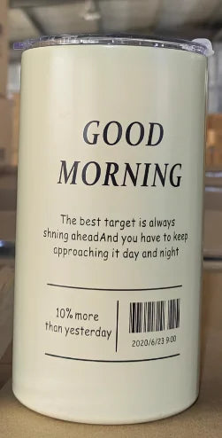 Leak-Proof Insulated Stainless Steel Thermos Cup with Straw