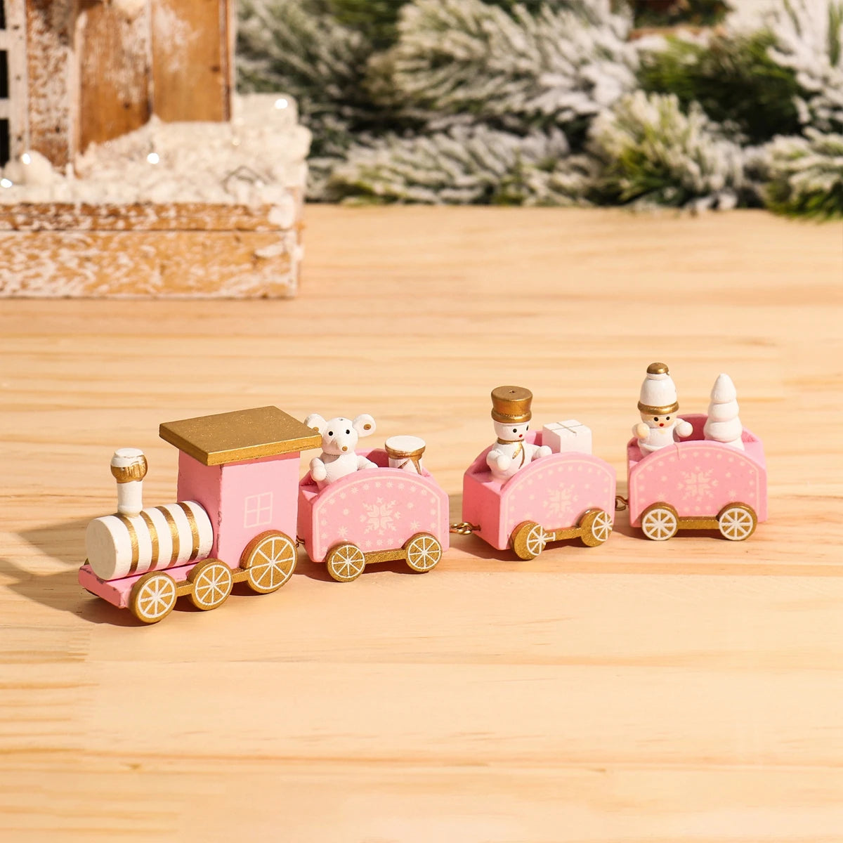 Christmas Train Merry Christmas Decorations For Home 2024 Cristmas Ornament Xmas Navidad Noel Gifts Happy New Year 2025 Decor