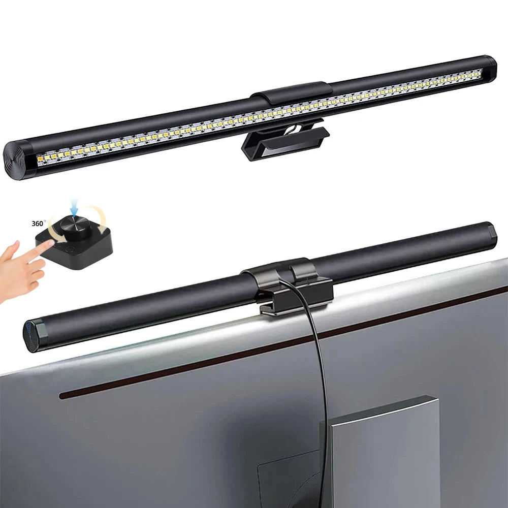 GB LED Monitor Light Bar: Dimmable Atmosphere Lamp for Work & Gaming