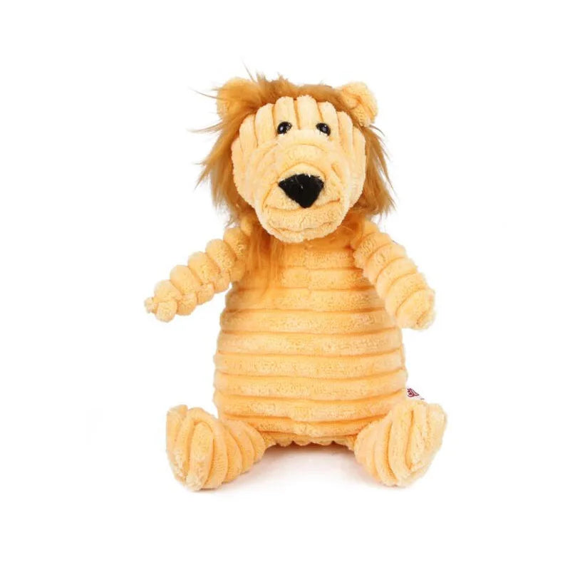 Bite-Resistant Plush Animal Squeaky Toy – Perfect for Small & Large Dogs!