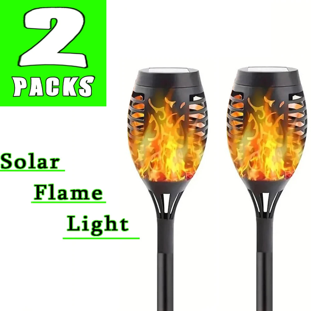 12LED Solar Flame Torch Light Flickering Light Waterproof Outdoor Garden Decoration Landscape Lawn Path Yard Patio Floor Lamps