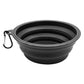 2-in-1 Folding Portable Silicone Dog Feeder Bowl with Carabiner
